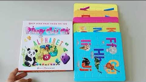 Bảng Chữ Cái Ghép Hình Phát Triển Trí Tuệ Trẻ Em #hệ thống siêu thị nhà sách HOÀNG PHÚC