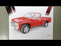 cómo dibujar una Nissan d21 | time lapse | paint L