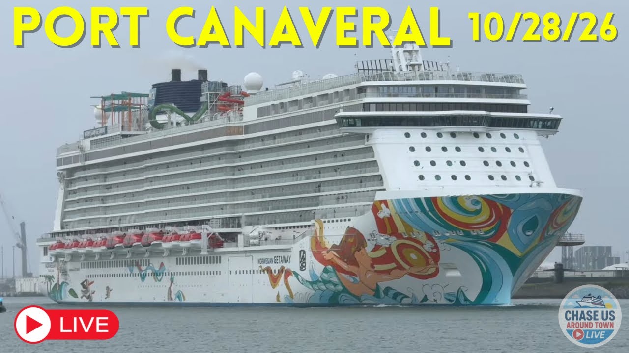 🔴 LIVE: Watching Cruise Ships Leaving Port Canaveral LIVE! (October 28, 2026)