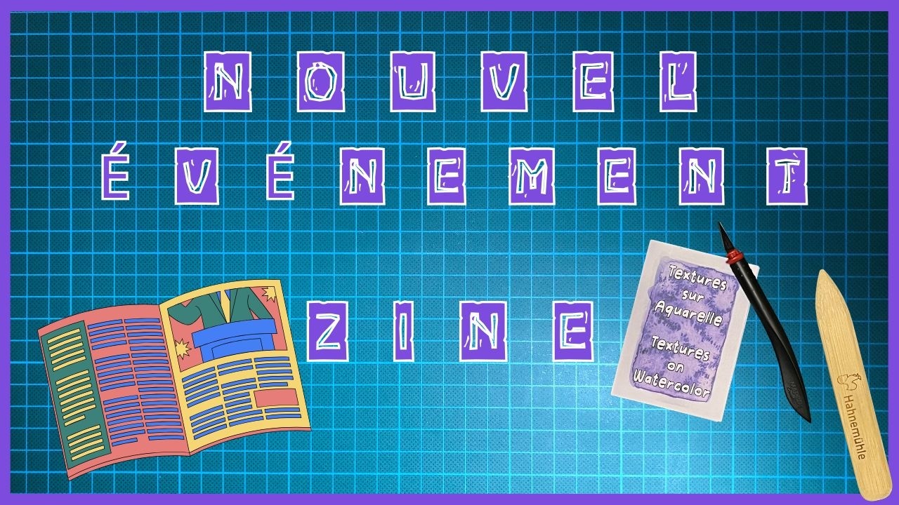 8 exemples de textures avec de l'aquarelle : nouvel événement zine de Mars ! #zine