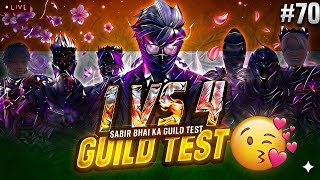 HARDEST GUILD TEST FF | FREE FIRE LIVE CUSTOM ROOM GIVEAWAY | FF LIVE TEAM CODE GIVEAWAY | FF LIVE