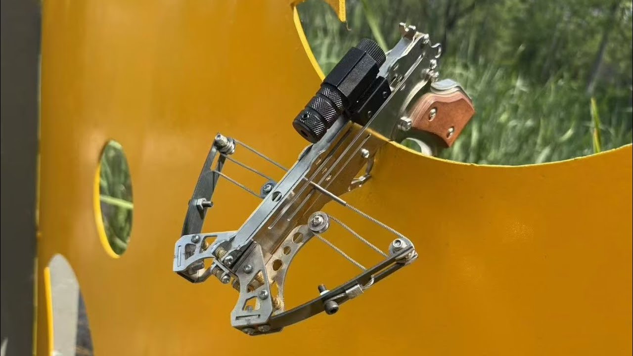 不锈钢多功能弩弓,最漂亮的口袋弩!The stainless steel crossbow。微信314328605。 - YouTube