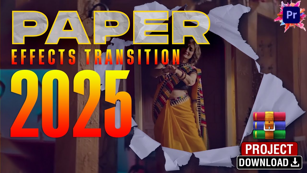 Paper Effects Transition | Paper Transition Premiere Pro | Paper Transition Sound Effect