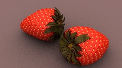 Autodesk Maya 2013 Tutorial - Modeling Simple Strawberry