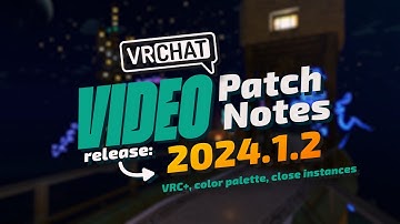 VRChat Video Patchnotes 2024.1.2 #vrchat