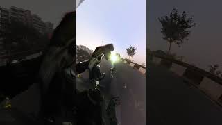 Bike Rider Loses Balance While Turning and Falls