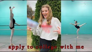 MY COLLEGE DECISION + audition for college dance programs w me