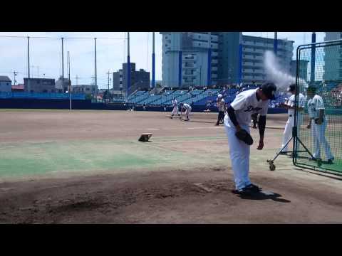 20150628 濱田達郎投手 ブルペン動画