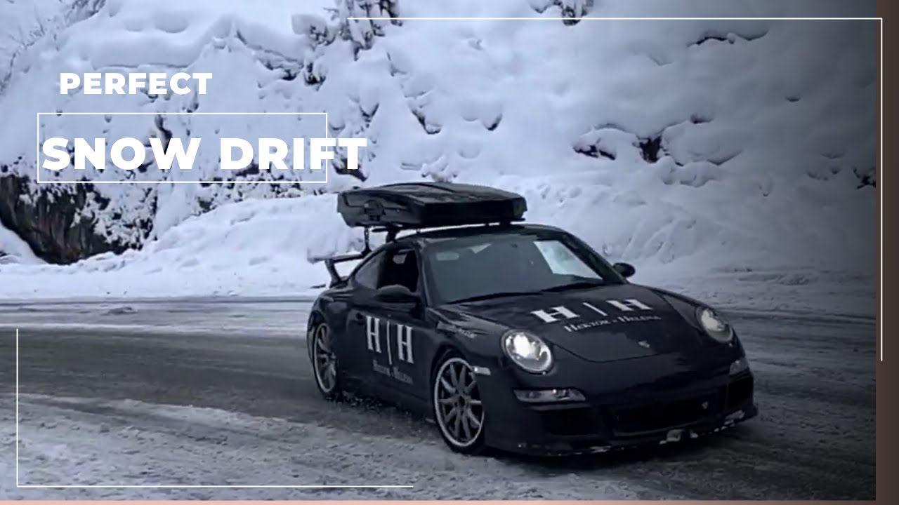 SKI BOX Porsche 911 Perfect Snow Drift 997 4S YouTube