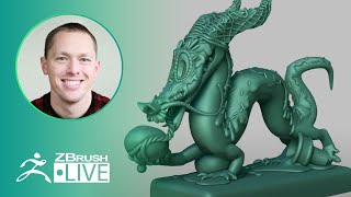 Sculpt a Stylized Dragon in ZBrush #withme ! - Stephen Anderson - ZBrush 2021.5