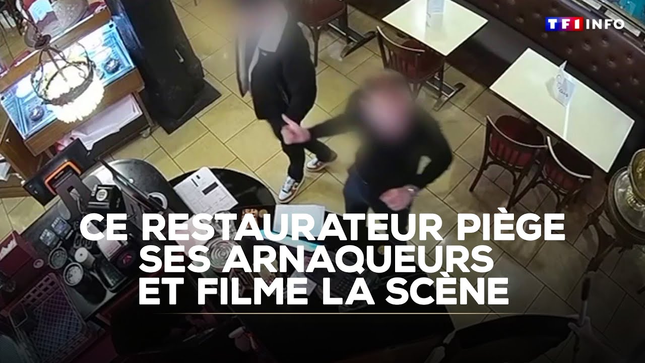 Arnaque au champagne : ce restaurateur piège ses arnaqueurs et filme la scène｜TF1 INFO