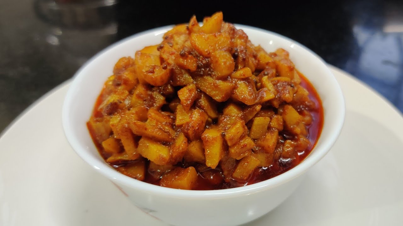 Mango Ginger Pickle Recipe in Tamil Ma Inji Oorugai Instant Mango