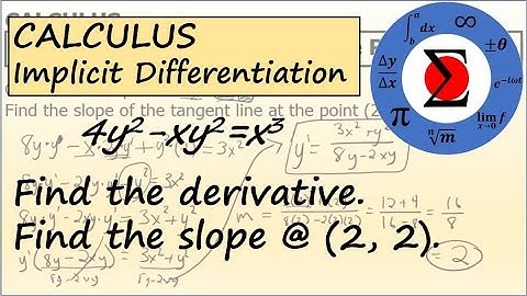 Calculus - Implicit Differentiation with the Product Rule #1