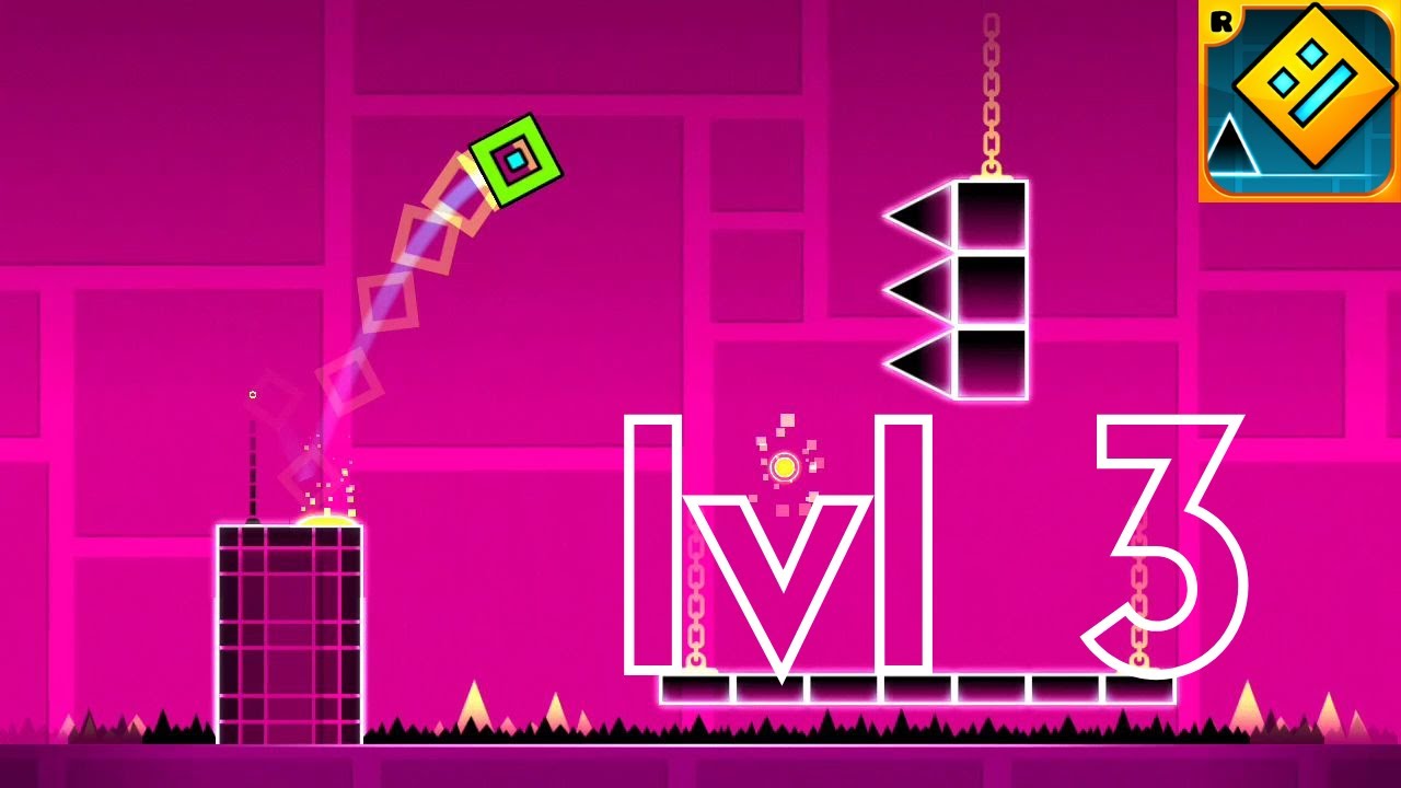 Geometry Dash Nivel 3 Gameplay Walkthrough - YouTube
