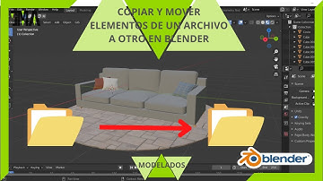 Copiar o mover objetos de un archivo a otro en Blender (Fácil y rápido)