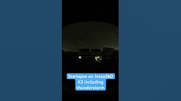 Full dusk to dawn Timelapse on insta360 X3 including thunderstorm and epic lightning