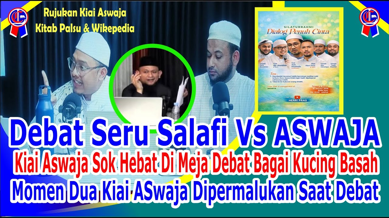 Debat Seru Salafi Vs ASWAJA || Momen Dua Kiai ASWAJA Tak Berkutik Di Depan Ust. Salafi