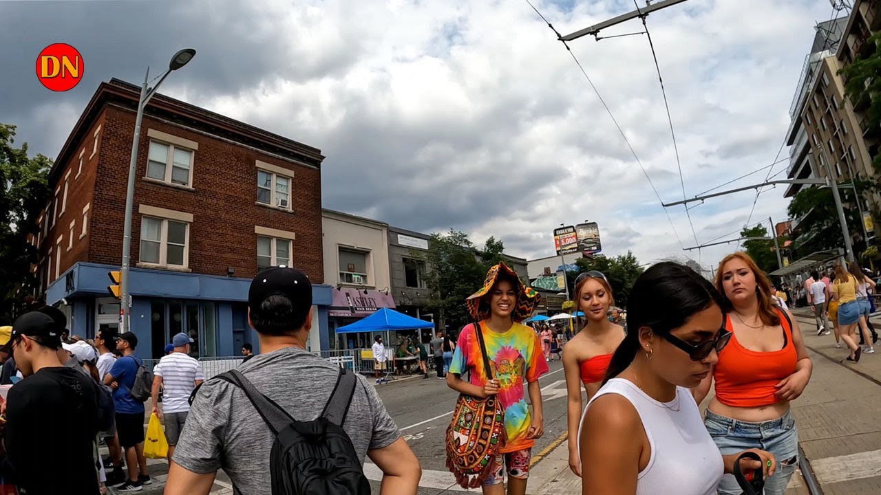 Toronto Summer Walk / ST Clair Avenue Salsa Street Festival ( Part 1 ) July 2023