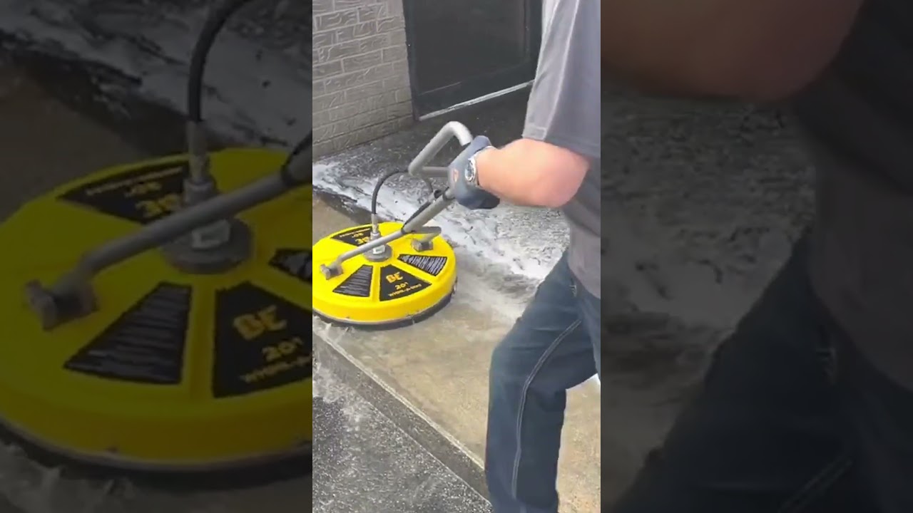 Pressure Washing restaurant sidewalk