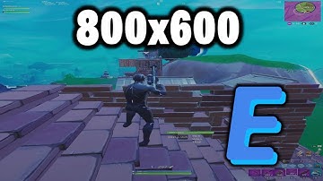 i tried stretched resolution 800x600 on OG Fortnite (Project EZFN)