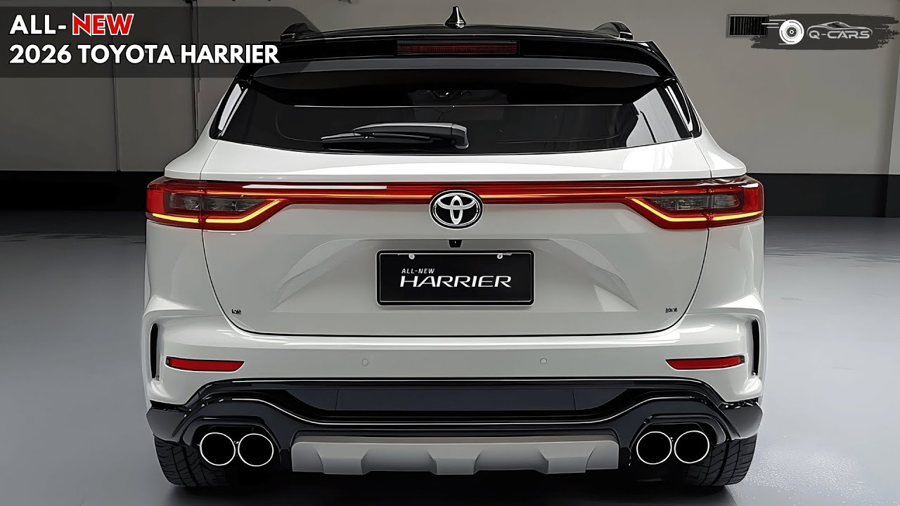 New 2026 Toyota Harrier Unveiled - SUV With Great Driving Comfort ...
