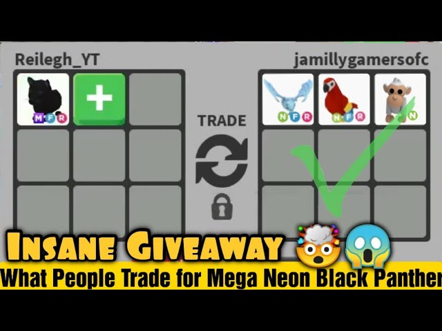 Black Panther, Trade Roblox Adopt Me Items