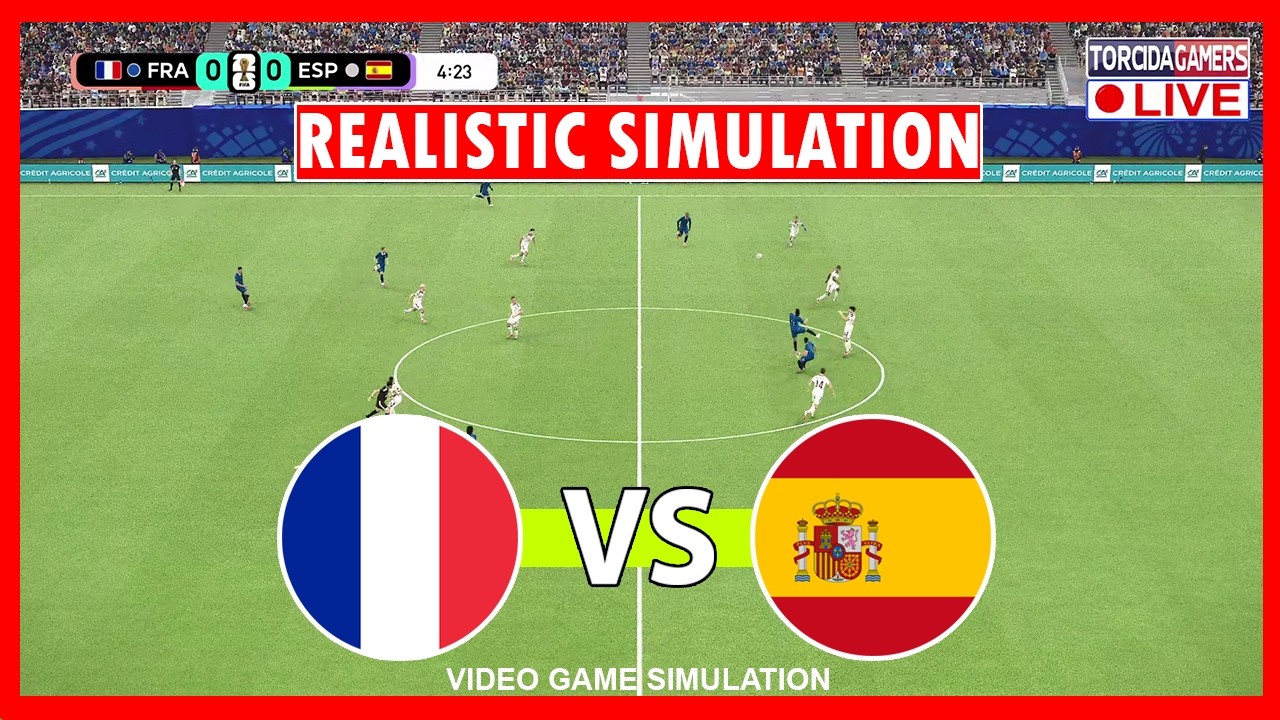 🔴France vs Espagne EN DIRECT | Coupe du Monde 2026 | Match Complet Streaming | Jeu Vidéo Simulation