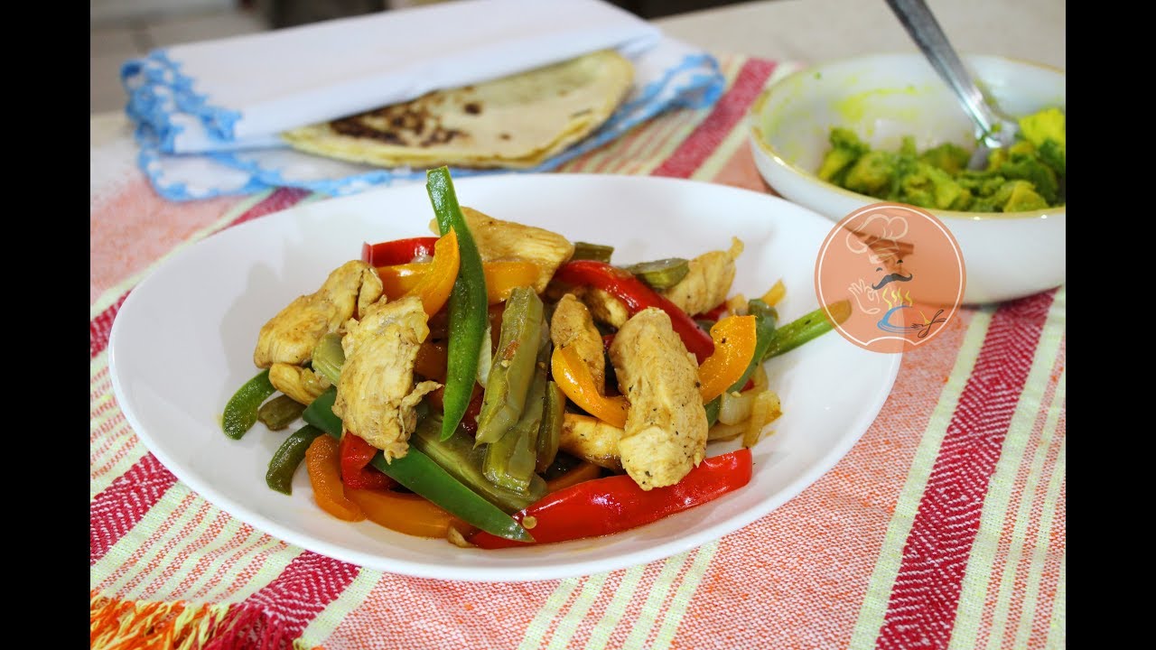 Fajitas de Pollo con Nopales | Receta Fácil - YouTube