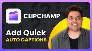 How To Add Auto Captions in Clipchamp (2025) | Add Subtitles Easily