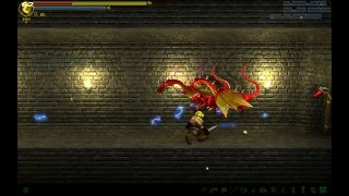 WazHack - The Huge Green Dragon Boss