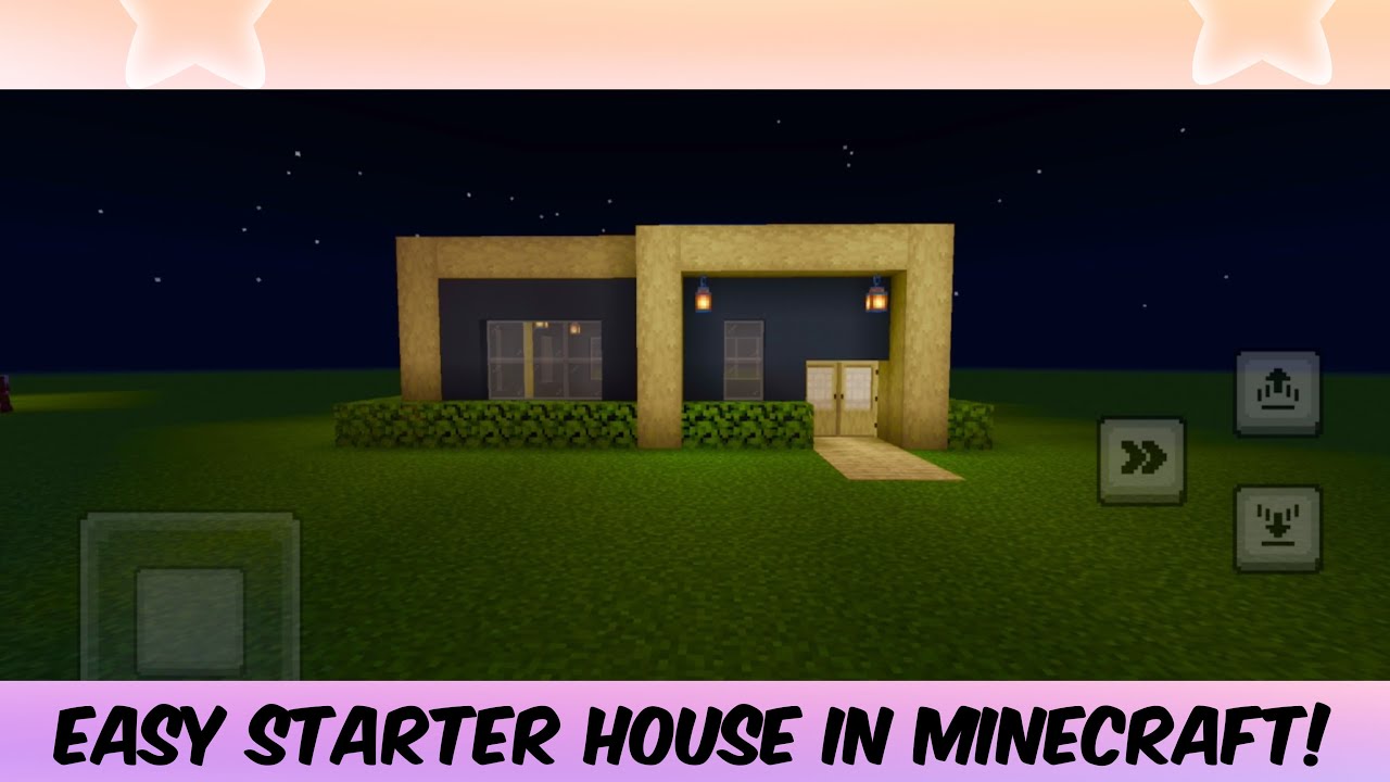 How to build a simple starter base in Minecraft! (Easy tutorial) - YouTube