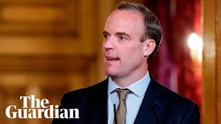 Coronavirus: Dominic Raab  holds UK daily briefing – watch live