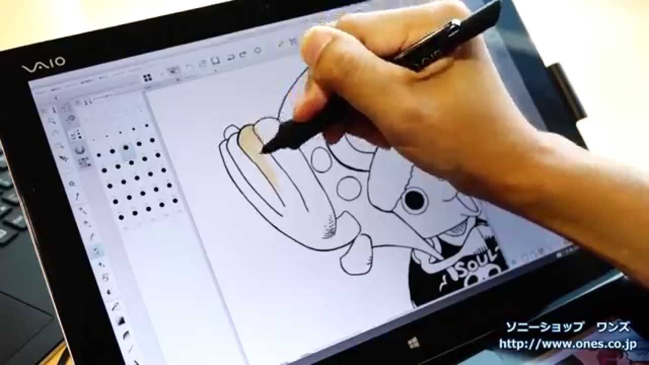 Vaio Z Canvasでイラスト描き ワンピースのチョッパーを真剣に描いてみました Youtube