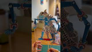 How to make wayang kulit from paper