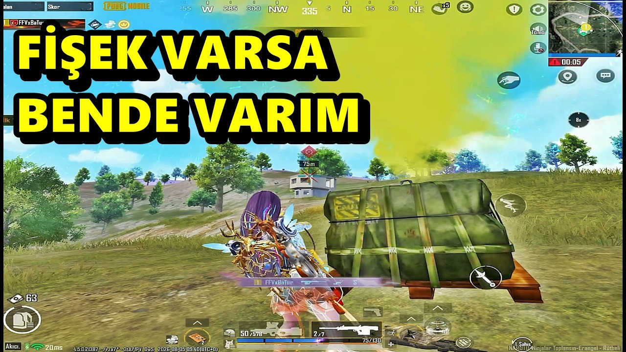 FİŞEK VARSA BENDE VARIM ! MÜTHİŞ MAÇ BATUR GAME SOLO SQUAD PUBG MOBİLE