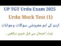 UP TGT Urdu Important Questions I UP TGT Urdu Mock Test I UP TGT Urdu Exam 2025