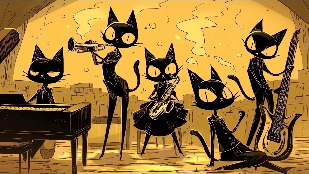 Jazzy Black Cats & Deep Bass Groove Harmony