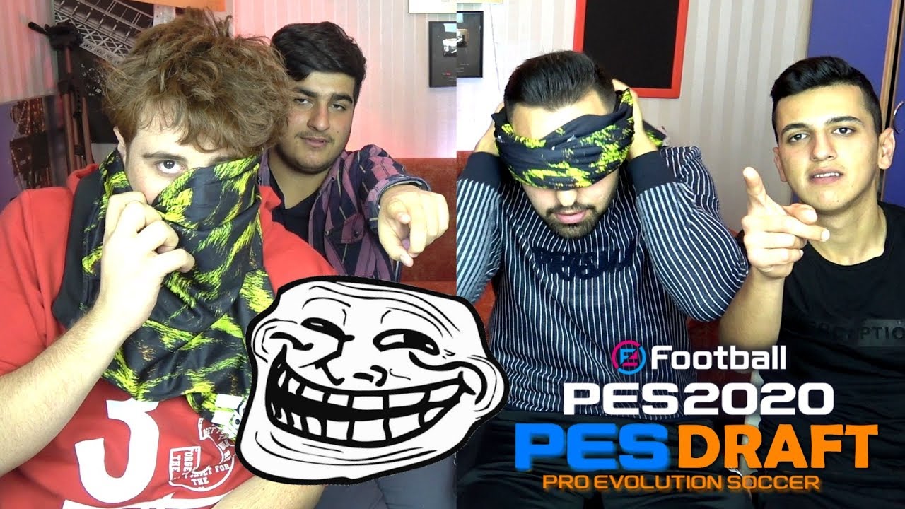 HİLE YAPARKEN YAKALANDI ! KOPTUK :D ! GÖZ KAPALI CHALLENGE ! EKİP PESDRAFT PES 2020 !