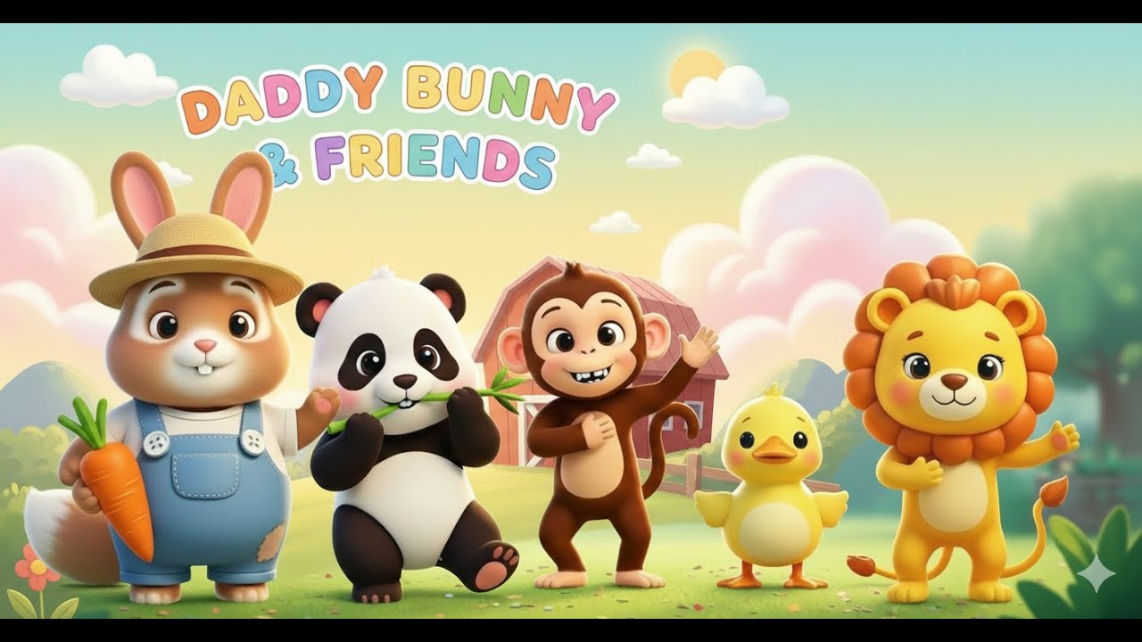 Daddy Bunny & Friends | Fun Farm Animals Song for Kids | Nursery Rhymes 2026