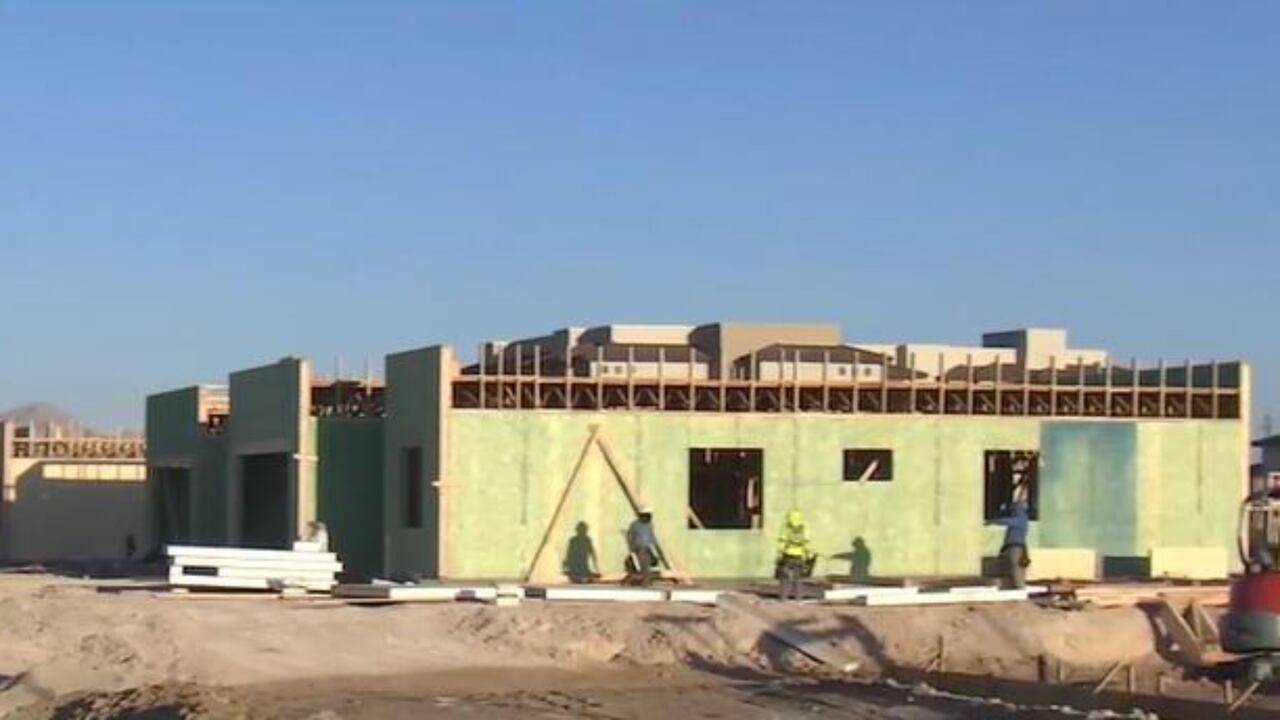 Homes rapidly going up in New Windsor Park in North Las Vegas