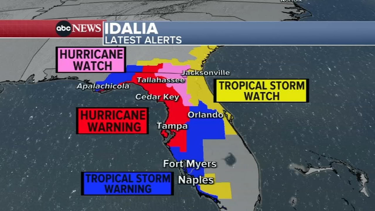 Idalia strengthens to a hurricane, dangerous storm surges are forecast