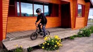Árni on small bmx bike 2015 Part 1