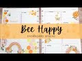 Plan with me//Bee Happy//Dashboard Spread!!