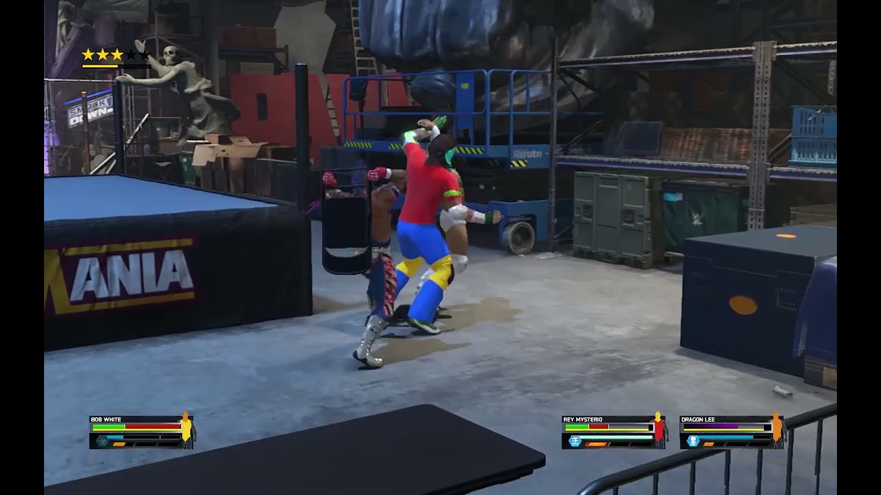 WWE Raw 3/2/26 Demon Hunter VS Rey Mysterio and Dragon Lee Archives Brawl