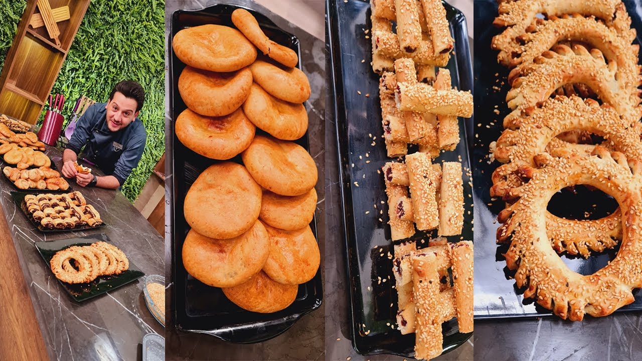 المطعم مع الشيف محمد حامد | حلقة مخبوزات | طريقة عمل مشكل عجوة وملبن