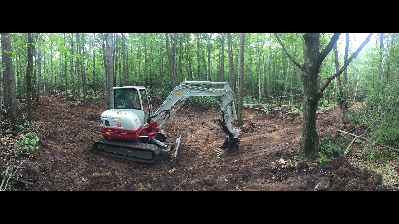 Part 3. Trailblazing with Tekeuchi TB260. Excavator TimeLapse
