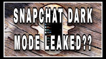 Snapchat Leaked Their Dark Mode? |  Is Getting Dark Mode? | 2021 Snapchat Update