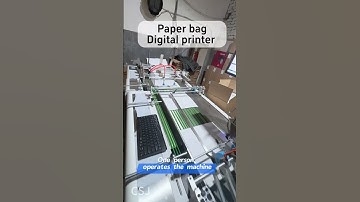Inkjet printer for paper bag#paperbag #digitalprinting #digitalprinter #machine #factory #printing