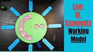 Laws of exponents | Maths working model | Maths TLM | Maths project | Maths school project ideas Profile