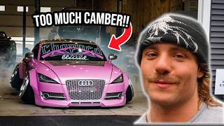 MY STATIC AUDI TT IS BACK OUTSIDE